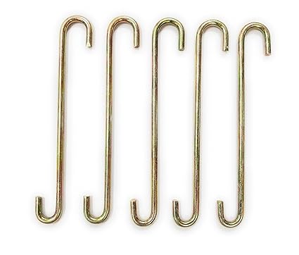 CrownLits Stainless Steel S Hooks,Size: 10 inches, Pack of 6,12,20,24 (3)