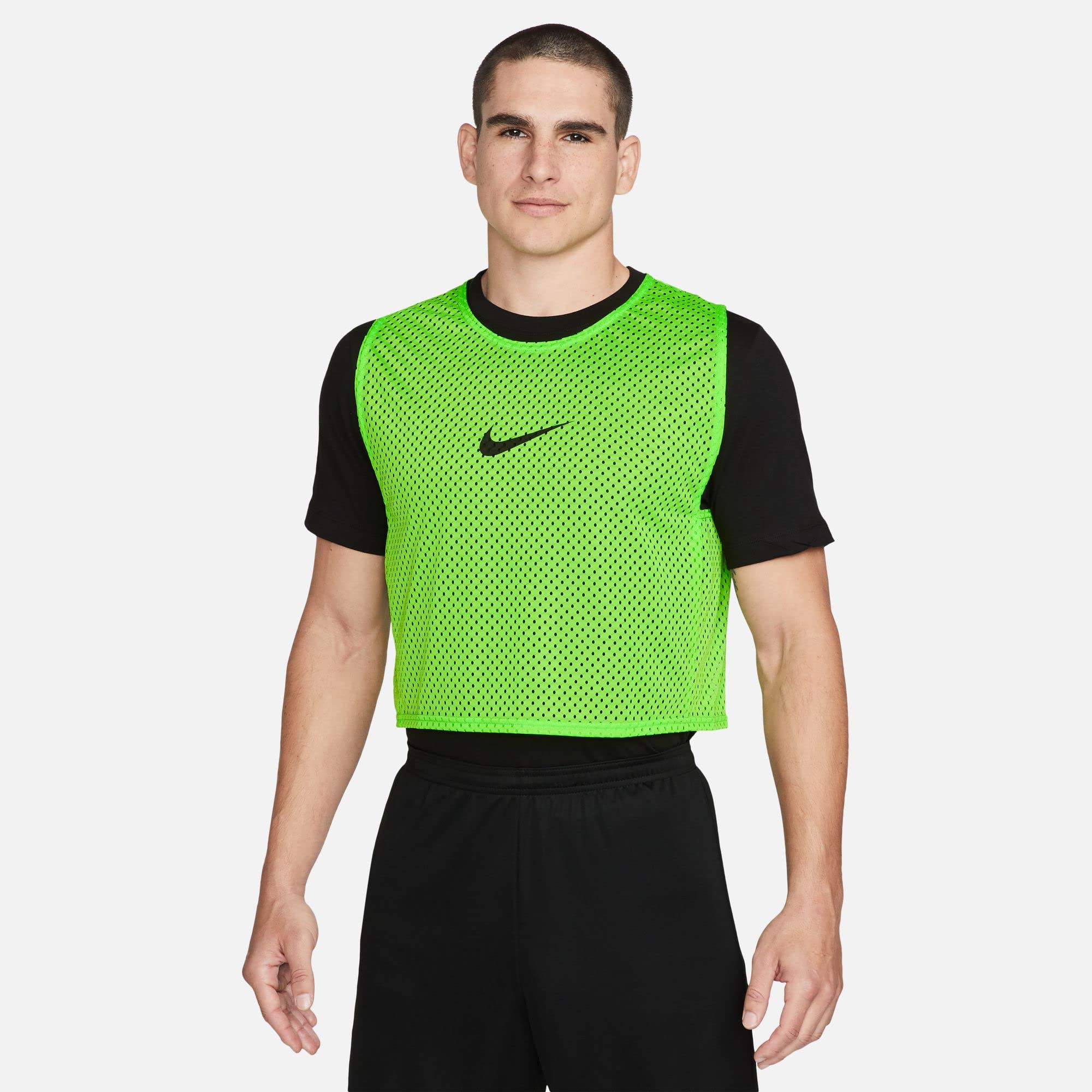 Nike Unisex Training bib., Unisex_Adult, CW3845, Action Green, S Kurz