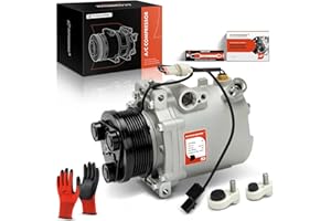 A-Premium Air Conditioner AC Compressor with Clutch Compatible with Mitsubishi Outlander 2007-2009, Lancer 2008-2011, 2.0L 3.