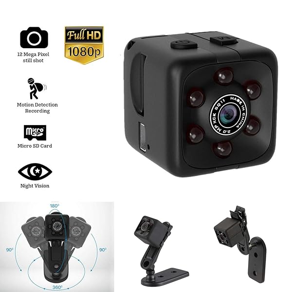 Mini Hidden Spy Camera Portable Small Full HD 1080P Wireless Cam with
