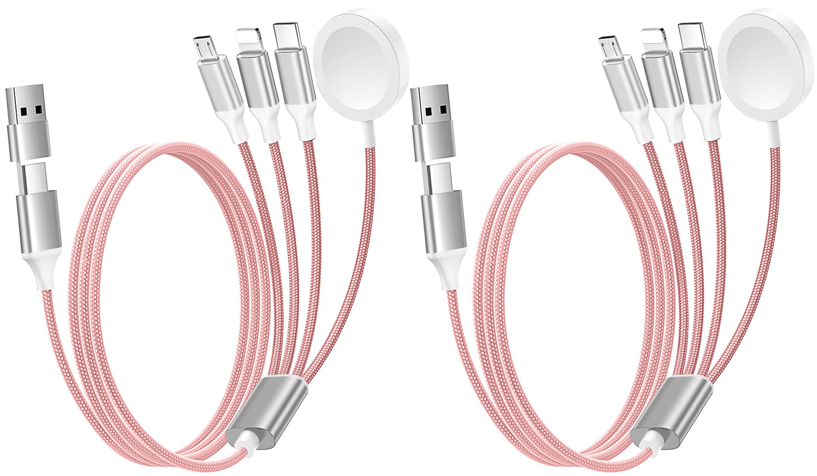 Renmou 2Pack for Apple Watch Charger,4 in 2 Multi