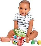 Clementoni Shape Sorting Bucket with 6 Shapes & Numbers 9+ Months view 5