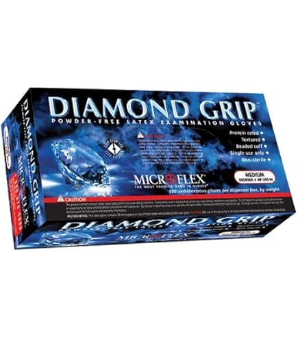 Amazon.com: Microflex Inc Dgp-350-S Diamond Grip Plus Pf Gloves