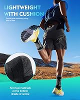 RUIXUE Mens Sports Hiking Socks 5 or 6 Pairs Cushioned Anti Blister Crew view 2