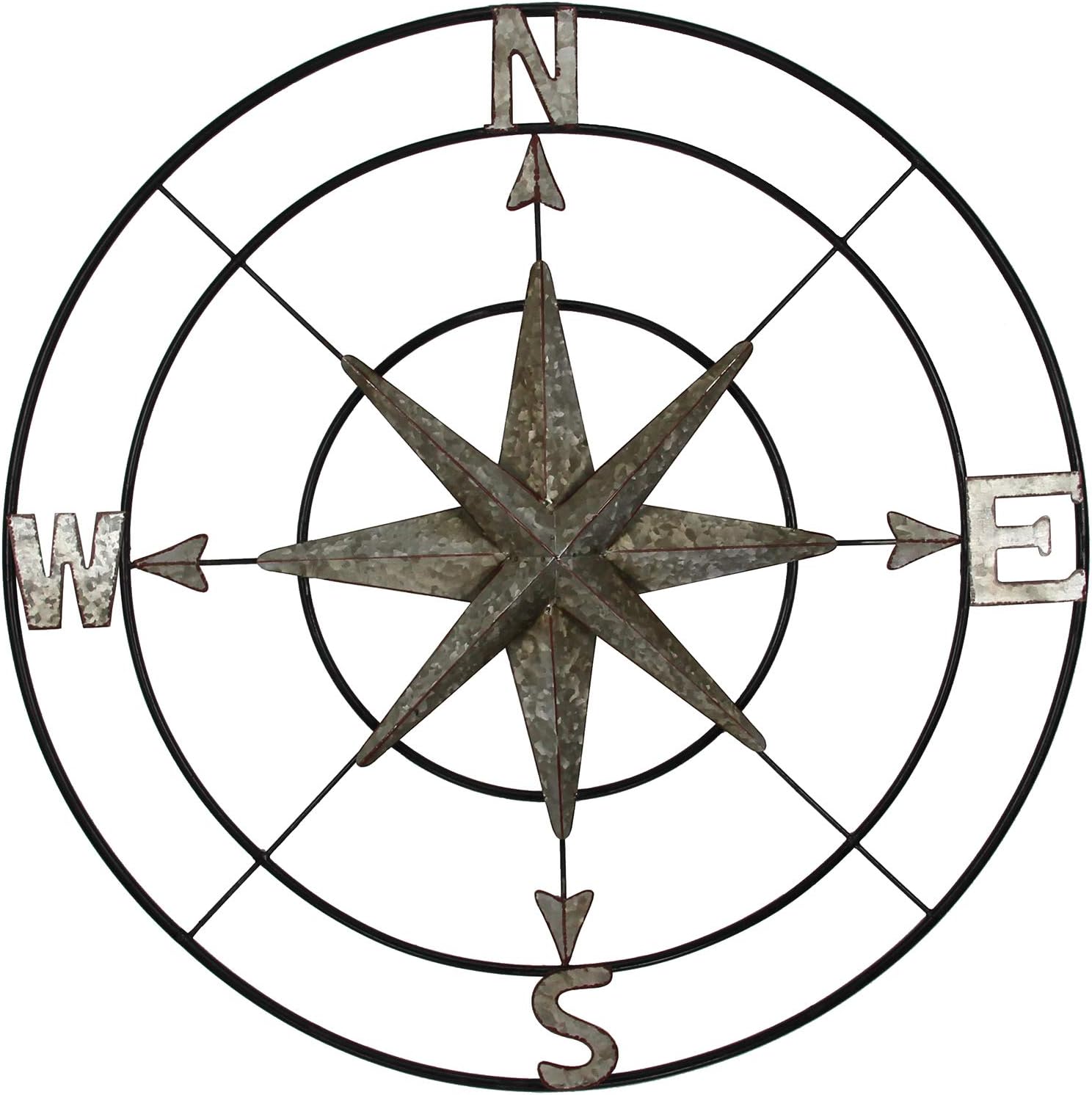 Habitat Cypress Black Compass Decor Wall Art