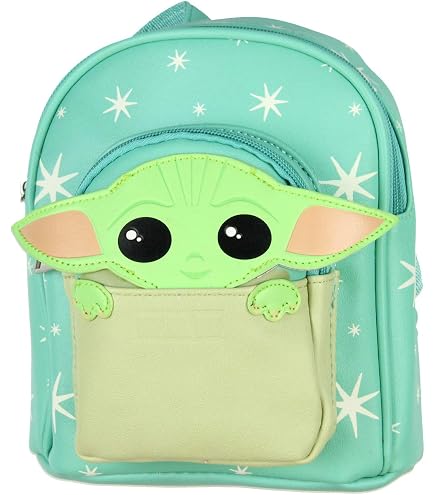 Amazon.com | Loungefly Star Wars The Mandalorian Grogu & Armor Figural Mini Backpack MULTI NONE