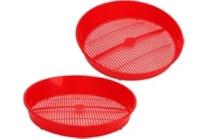 Fruit Washing Basket, 36x7.5x5cm / 14.2x3.0x2.0in Plastic Blueberry Sieve Washing Drain Bowl Fruit Fresh Colander Berry Round