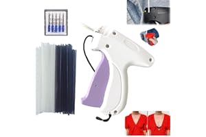 EAIXSHIR Quick Clothing Fixer, Quick Stitch Sewing Gun, Handheld Sewing Machine, Mini Quick Repair Garment Sewing Machine, with 5 Fine Needles 1000 Black & 1000 White Micro Fasteners
