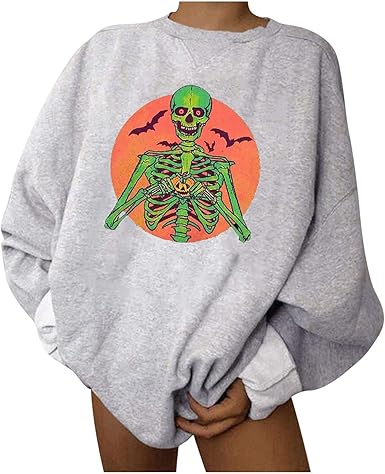 skeleton crewneck sweatshirt
