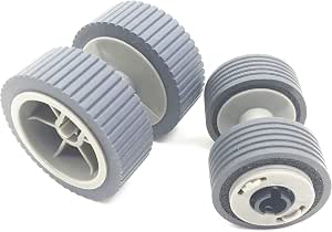 OKLILI PA03540-0001 PA03540-0002 Scanner Brake Roller + Pick Roller Pickup Roller Compatible with fi-6240Z fi-6140Z fi-6230Z fi-6130Z fi-6240 fi-6140 fi-6230 fi-6130 fi-6125 fi-6225