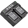BM 2-Pack of NP-45 Batteries and Dual Charger for Fujifilm INSTAX Mini 90, FinePix XP130, XP140, XP150, XP50, XP60, XP70, XP80, XP90, T350 T360 T400 T500 T510 T550 T560 JX500 JX520 JX550 JX580 Cameras