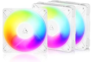 ARCTIC P12 Pro Reverse A-RGB – 3 Pack – 120 mm Premium Fan with Reverse Airflow, PWM Fan with Y Cable Splitter, 500-3000 RPM,