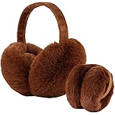 Yuoahcn Women Winter Ear Muffs Faux Fur Warm Earmuffs Lady Girls Plush Ear Warmers Outdoor Ear Covers Headband