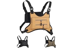 Lorpect Sports Chest Bag, Lightweight Running Chest Pack, Running Vest Bag With Phone Holder For Workouts Running