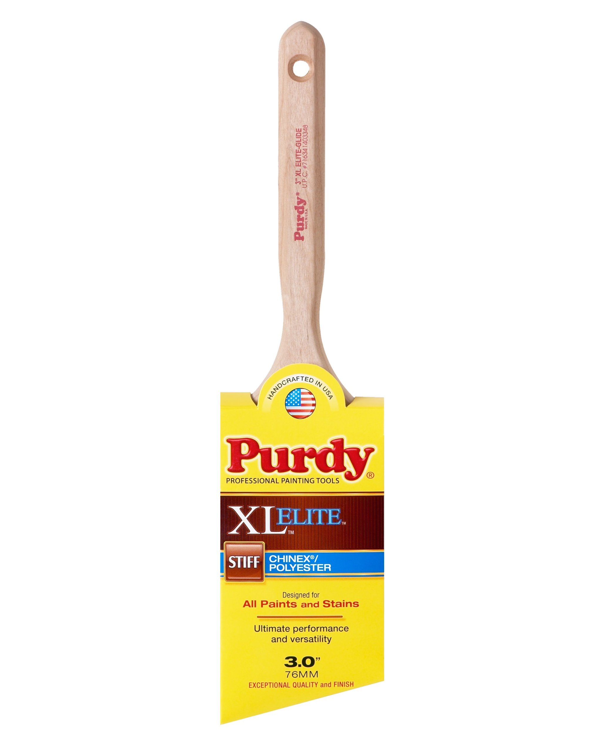 Purdy XL Elite Glide Chinex/Polyester Brush Angle Sash, Blend, Wood, 3 Inch — image 1