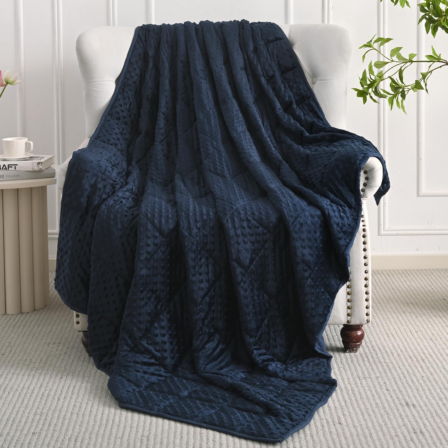 Mr. Sandman Weighted Blanket for Adults, Minky