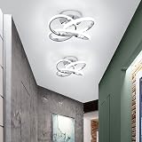 EIDISUNY Led Ceiling Light 30cm Chrome 26W 6000K Cool White Modern Fixture view 4
