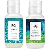 R+Co Atlantis B5 Shampoo + Conditioner Travel Set | Deep Hydration & Repair for Dry Hair | Vegan + Cruelty Free | 2oz (Pack of 2)