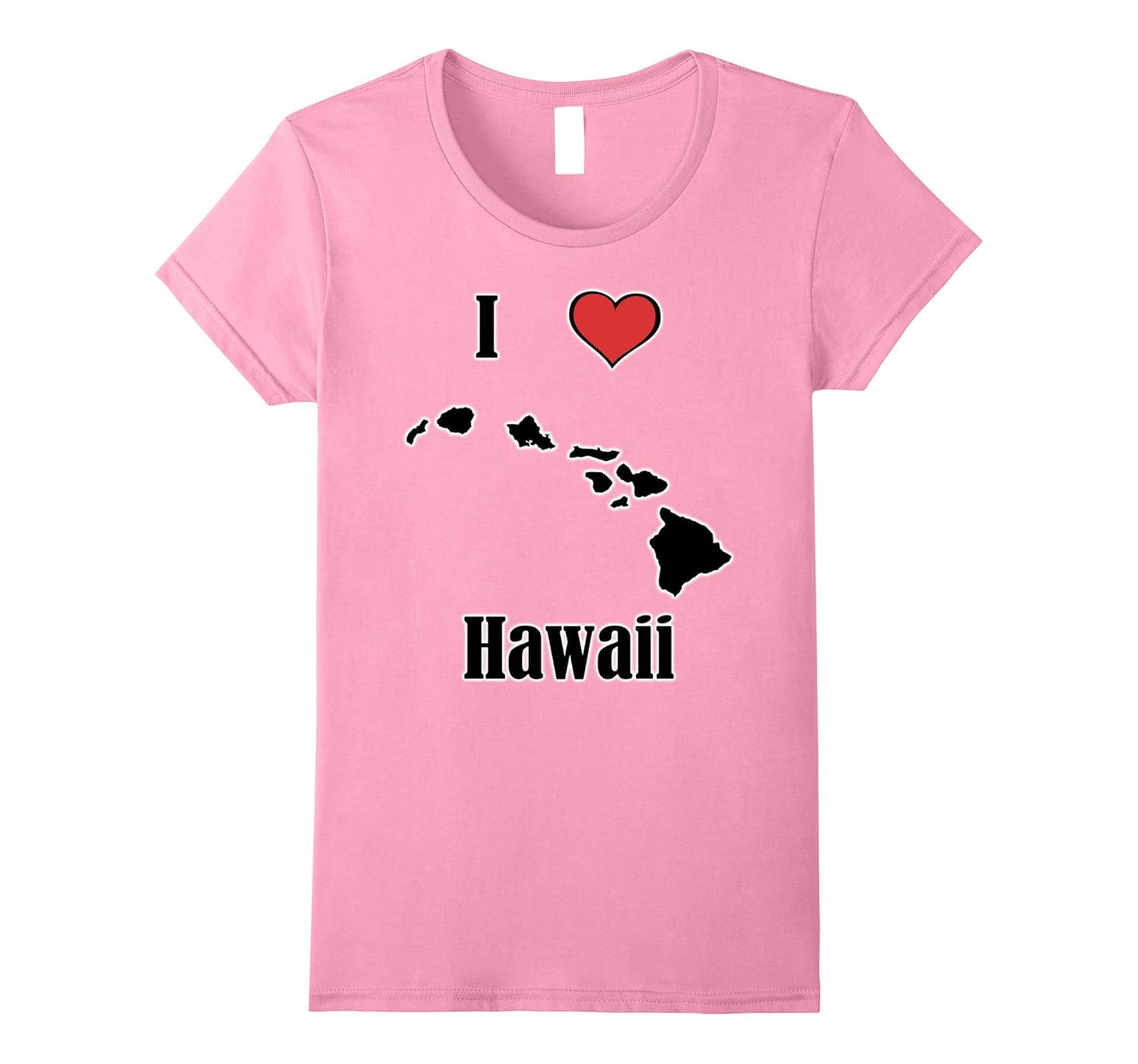 I Love Hawaii Souvenir TShirt State Islands Shape4LVS 4loveshirt