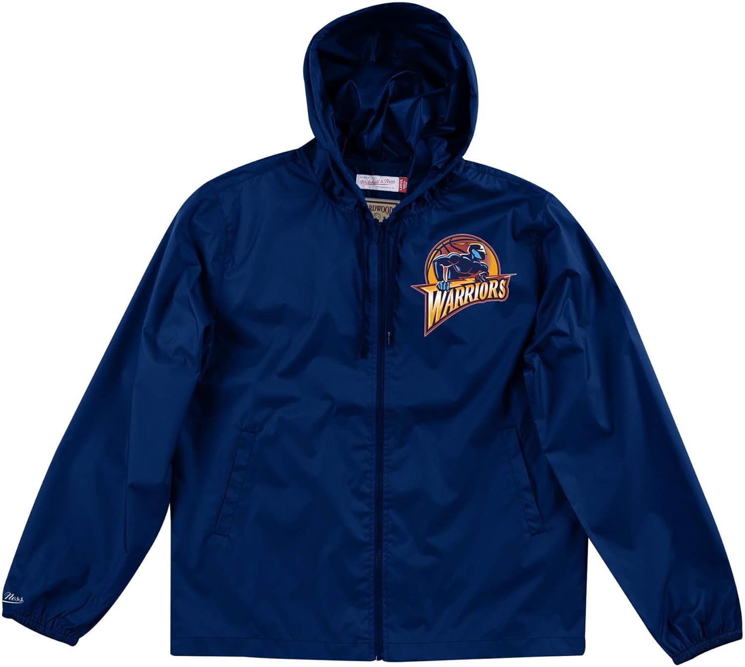 golden state warriors mitchell & ness nba men's tough season satin jacket