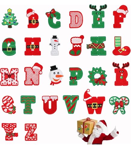 Rose Red Glitter Chenille Letter Patches - 3 Pack Iron-On Fabric Stickers For Clothes & DIY (3.1" Height)