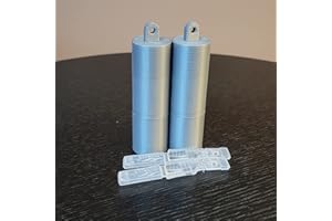 Pocket Eye Drop Vial Holder & Carry Case - Holds One (1) Single Use Eye Drop Vial - Perfect to carry in pocket, purse/clutch, school bag - Two (2) Pack - Znet3D (Silver)