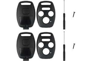 Lot de 2 coques de rechange pour clé de voiture compatibles avec Honda Accord, 2006-2013 Civic, pilote 2009-2015, CR-V 2005-2