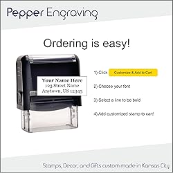 Self-inking Return Address Stamp with Last Name