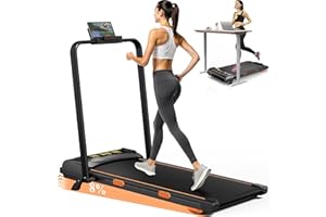 BMJX US 7.8MPH Incline Treadmill for Home, Walking Pad with Handle Bar, Under Desk Compact Treadmill with 350 Lbs Capacity, LED Display & APP, Remote Control, 3.0HP