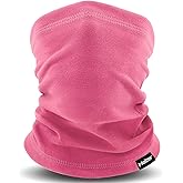 Meilzer Kids Neck Gaiter Warmer Winter - Protective Face Covering Scarf for Boys & Girls Fleece Windproof Suitable for Skiing