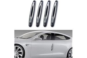 CARLEEF 4PCS Car Door Edge Guards,Anti-Scratch Car Door Protector Trim Strip with Self Adhesive for Car Decor,Universal Exterior Car Accessories Door Guards for Cars Trucks SUVs (Black)
