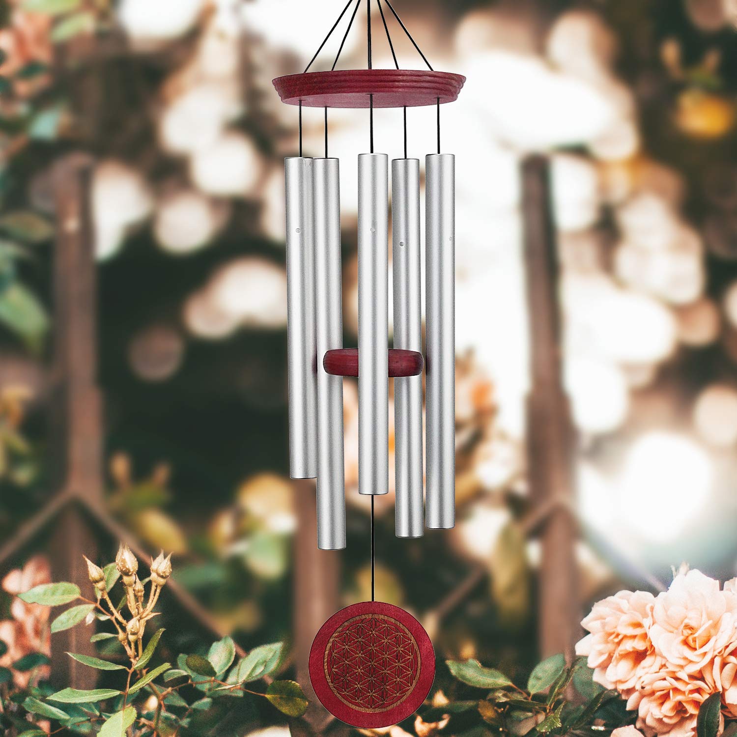 Natures Melody Aranrupin Decor Outdoor Deep Tone, 36" Large Memorial