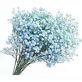 YJPPHDG Babys Breath Artificial Flowers,12 Pcs Fake Babys Breath Real Touch Flowers Wedding Party Home Garden Decoration - Artificial for Decoration (Blue)