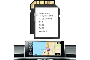 SMAXTHSEN 2024 Navigation SD Card Update KMV6.66 EZ1, SD Navigation Card GPS Map System for Maz-da 3, CX-5, CX-90, CX-30 | Latest USA, Canada, Mexico Maps