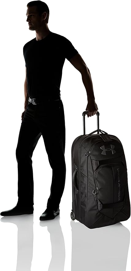 ua checked rolling suitcase