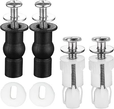 ZFYQ Toilet Seat Fittings 4 Pcs Expansion Screws Universal Hinges Bolts