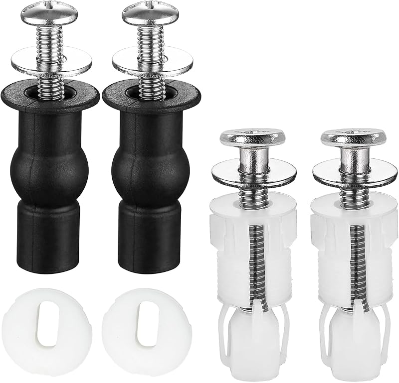 ZFYQ Toilet Seat Fittings 4 Pcs Expansion Screws Universal Hinges Bolts