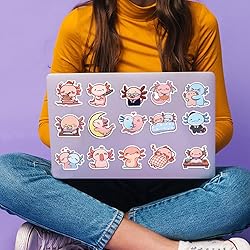 50Pcs Salamander Stickers, Axolotl Sticker,Kids