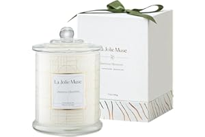 LA JOLIE MUSE Candles Gifts for Women, Candles for Women with Gift Box, Jasmine Scented Candle, Candles for Home Scented, Natural Soy Candles, 70 Hours 10 oz