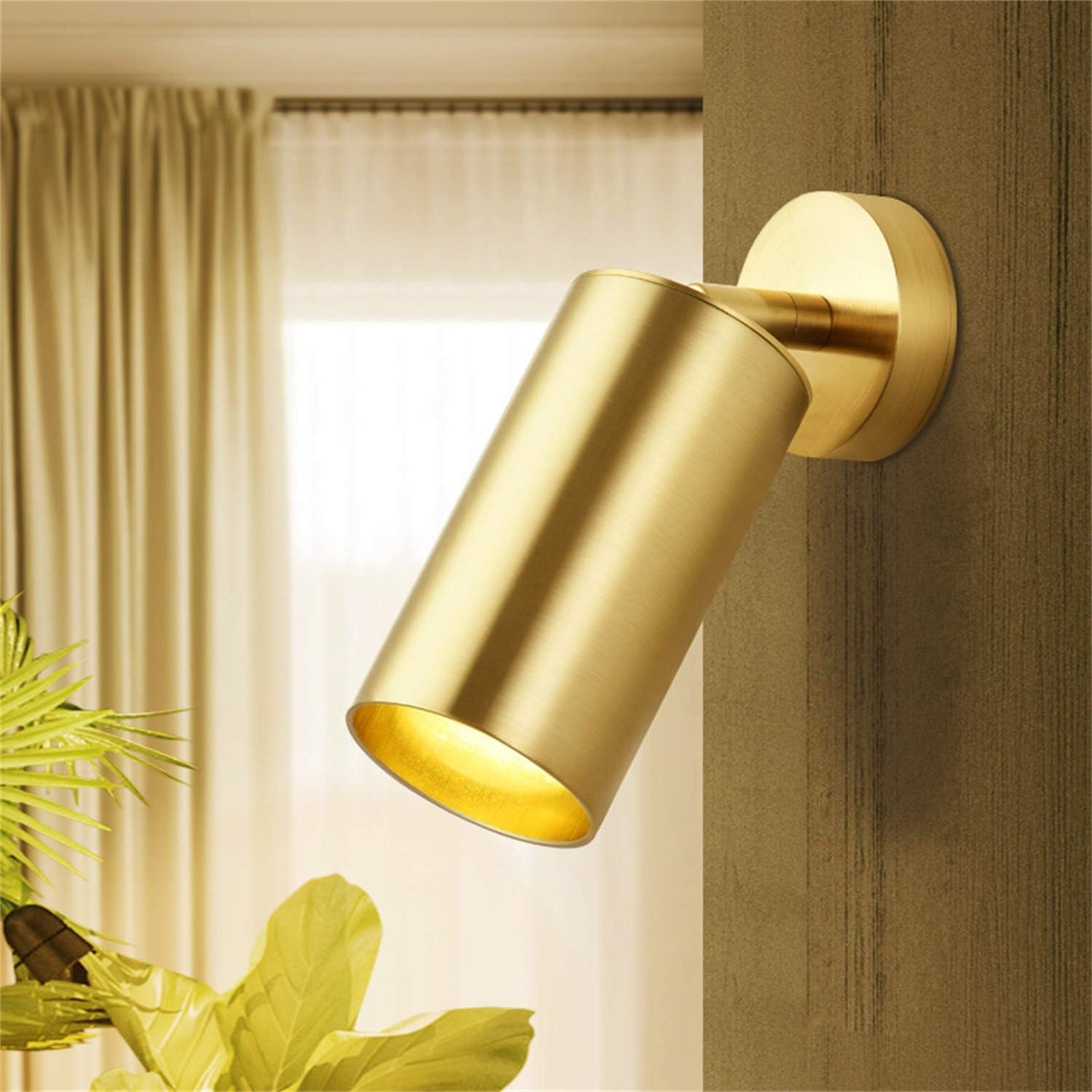 Hobaca GU10 Modern Gold LED Spot Light 360° Adjustable Downlight Surface Mounted Celing Light Bathroom Bedroom Lighting Reading Picture Light Living Room Display Focus Light - - 