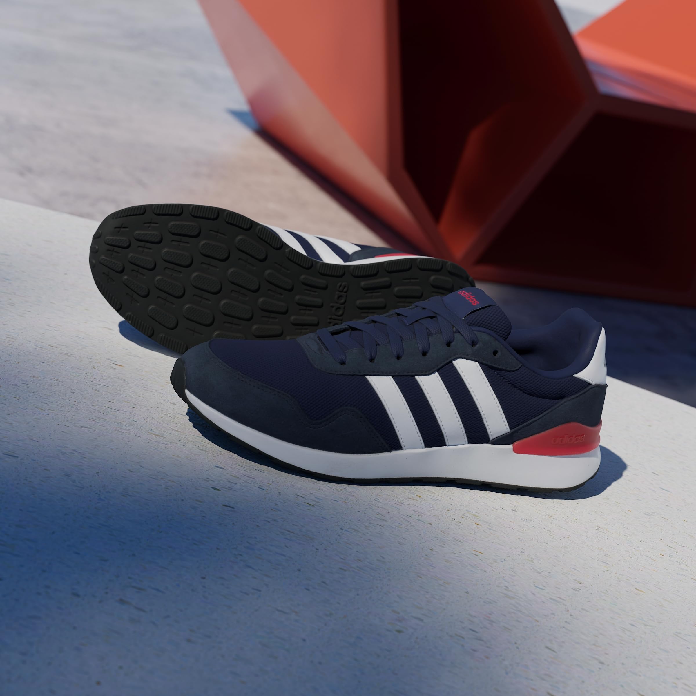 adidas Herren Run 60S 4.0 Shoes, Dark Blue/Cloud White/Aurora Ink, 39 1/3 EU 2