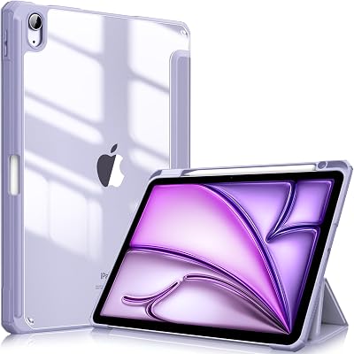 FINTIE Hybrid Case for iPad Air 11 M4 M3 M2 10.9in 5th 4th Gen w/ Pencil Holder