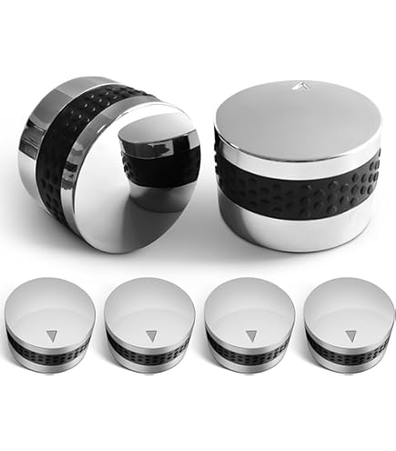 BBQ Control Knobs Set 4 Stück - Ersatzknöpfe Für Gasgrill Verchromt