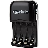 Amazon Basics Battery Charger for AA & AAA Nickel-Metal Hydride batteries (Ni-MH) With USB Port