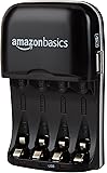 AmazonBasics Ni-MH AA & AAA Battery Charger With USB Port for Rechargeable Batteries