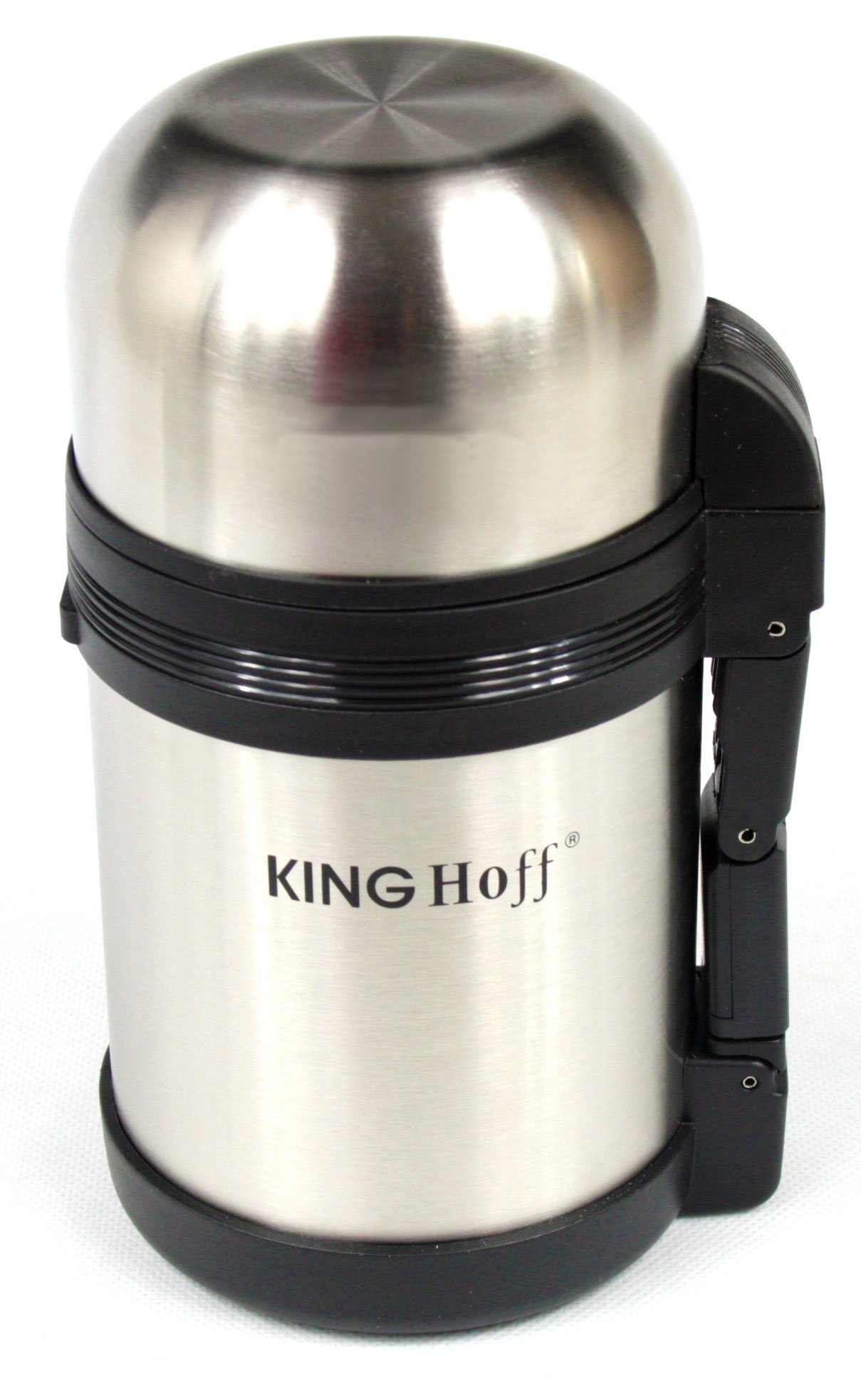 Kinghoff Insulated Container for Food Stainless Steel Double-Walled Insulated Flask (Steel Flask-1.0L)