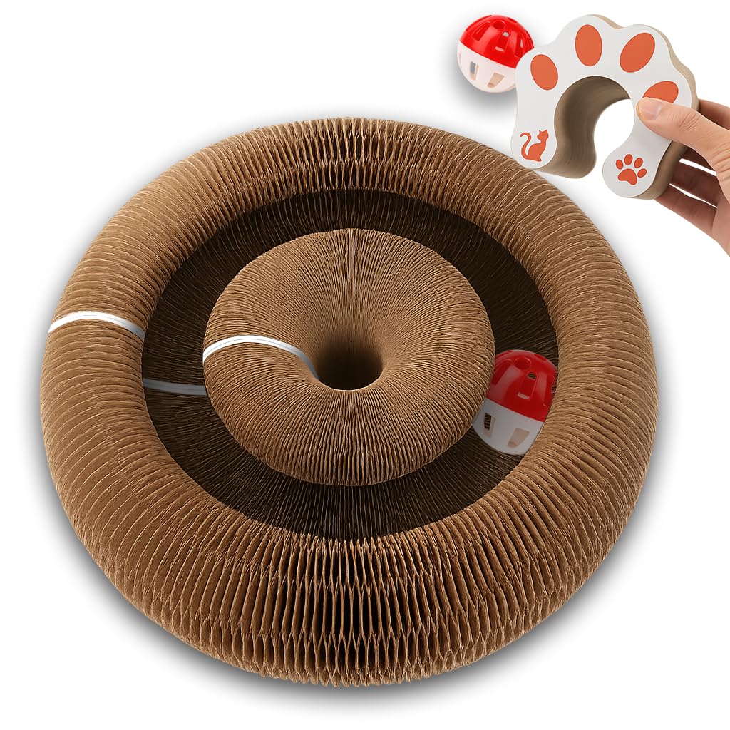 Photo 1 of Magic Organ Cat Scratcher Board with Ball – Interactive Kitty Toy for Mental & Physical Exercise
