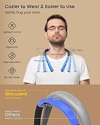 Glocusent Upgraded LED Neck Reading Light, Book