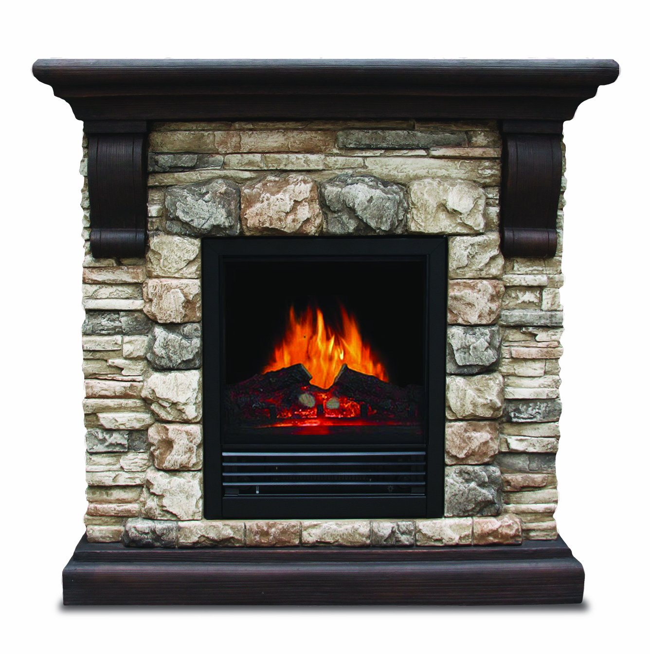Quality Craft SOMP2100 Electric Fireplace Heater with 750watt to 1500