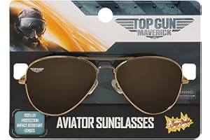 Sun-Staches Top Gun Official Maverick Aviator Sunglasses UV 400 One Size Fits Most
